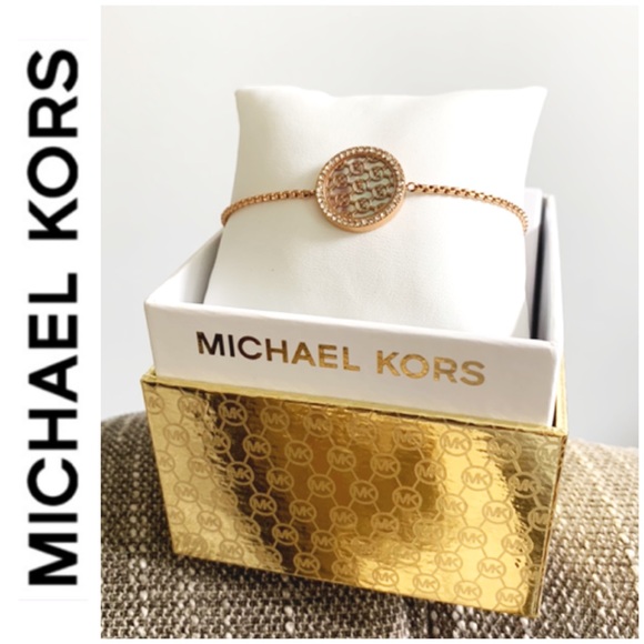 NWT authentic MK rosegold tone bracelet - Picture 3 of 6